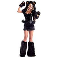 Cosplay Costumes Animal Festival/Holiday Halloween Costumes Bear Top Skirt Shawl Gloves Leg Warmers Halloween Female Spandex Terylene