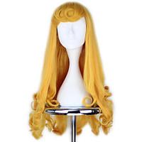 Cosplay Wigs Cosplay Cosplay Golden Medium Anime Cosplay Wigs 70 CM Heat Resistant Fiber Female