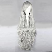 Cosplay Wigs Natsume Yuujinchou Cosplay Silver Long Anime Cosplay Wigs 95 CM Male / Female