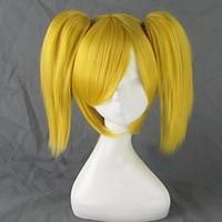 Cosplay Wigs Vocaloid Kagamine Rin Golden Short Anime Cosplay Wigs 35 CM Heat Resistant Fiber Female