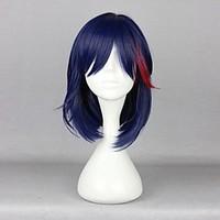 Cosplay Wigs KILL la KILL Cosplay Blue Medium Anime Cosplay Wigs 42 CM Heat Resistant Fiber Male