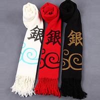 Cosplay Accessories Inspired by Gintama Gintoki Sakata Anime Cosplay Accessories Scarf White / Black / Red Polyester / Wool Male