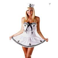 Cosplay Costumes Sailor/Navy Festival/Holiday Halloween Costumes Solid Color Dress Halloween Carnival Female