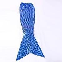 Cosplay Costumes Party Costume Mermaid Tail Fairytale Festival/Holiday Halloween Costumes Blue Patchwork Tail Halloween Carnival Unisex