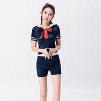 Cosplay Costumes Sailor/Navy Festival/Holiday Halloween Costumes Top Shorts Halloween Carnival Female