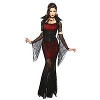 Cosplay Costumes/Party Costumes Vampires Halloween Red Black Lace Spandex / Terylene Skirt / Sleeves / Belt / Necklace