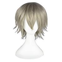 Cosplay Wigs Final Fantasy Hope Estheim Gray Short / Straight Anime Cosplay Wigs 35 CM Heat Resistant Fiber Male / Female