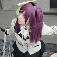 Cosplay Wigs Tokyo Ghoul Cosplay Purple Medium Anime Cosplay Wigs 60 CM Heat Resistant Fiber Female