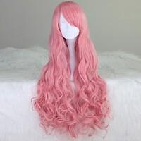 Cosplay Wigs Vocaloid Megurine Luka Pink Long Anime Cosplay Wigs 80 CM Heat Resistant Fiber Female