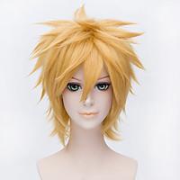 Cosplay Wigs Ouran High School Host Club Cosplay Yellow Short Anime Cosplay Wigs 30 CM Heat Resistant Fiber Male / Female