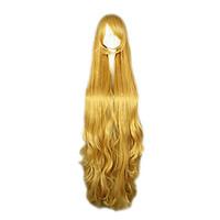 Cosplay Wigs Cosplay Victorique De Blois Yellow Extra Long Anime Cosplay Wigs 150 CM Heat Resistant Fiber Female