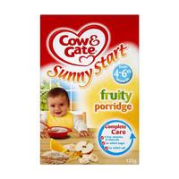 cow gate 4 6months sunny start fruity porridge