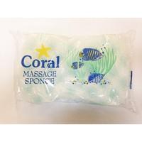 Coral Dual Texture Bath & Massage Sponge