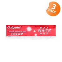 colgate max white one toothpaste triple pack
