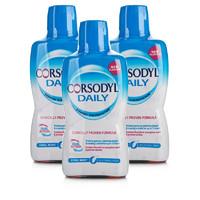 corsodyl daily cool mint mouthwash triple pack
