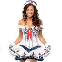Cosplay Costumes Sailor/Navy Festival/Holiday Halloween Costumes Fashion Leotard/Onesie Halloween Female Terylene Polyester