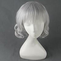 Cosplay Wigs Hunter X Hunter Cosplay White Short Anime Cosplay Wigs 40 CM Heat Resistant Fiber Male