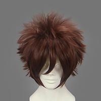 Cosplay Wigs Naruto Gaara Brown Short Anime Cosplay Wigs 30 CM Heat Resistant Fiber Male