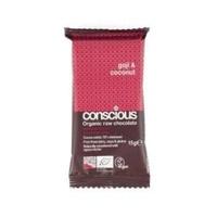 conscious chocolate bites goji coconut 15 g 15 x 15g