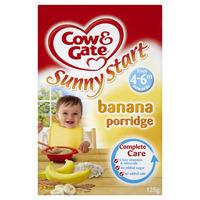 cow gate baby porridge banana 125g