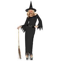 Cosplay Costumes Wizard/Witch Festival/Holiday Halloween Costumes Others Dress Belt Hat Halloween Female Spandex Terylene