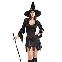 Cosplay Costumes Wizard/Witch Festival/Holiday Halloween Costumes Others Dress Hat Halloween Female Spandex Terylene