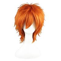 Cosplay Wigs The Prince of Tennis Kid the Phantom Thief Orange Short Anime Cosplay Wigs 35 CM Heat Resistant Fiber Male / Female