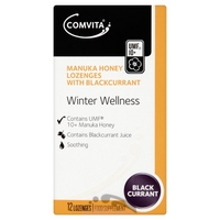 Comvita - UMF 10+ Manuka Honey Lozenges with Blackcurrant 12 x 4.5g