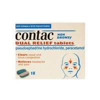 contac dual relief tablets