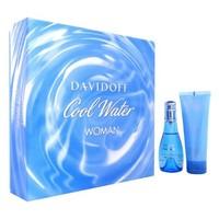Cool Water Woman by Davidoff Eau de Toilette Spray 50ml & Body Lotion 75ml