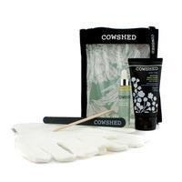 Cow Slip Manicure Maintenance Kit: Hand Cream + Cuticle Oil + Emercy Board + Cuticle Stick + Gloves + Bag 5pcs+1bag