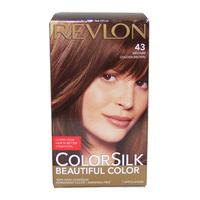ColorSilk Beautiful Color #43 Medium Golden Brown 1 Application Hair Color