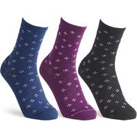 Cosyfeet Womens Cotton-rich Patterned Socks