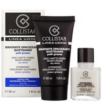 Collistar Uomo Daily Matte Finish Moisturiser Oily Skins 50ml and Sensitive Skins After Shave 15ml