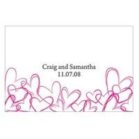 Contemporary Hearts Large Rectangular Tag