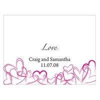 Contemporary Hearts Note Card