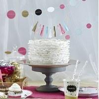 confetti party cake bunting