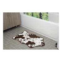 Cowhide Bath Rug - Brown