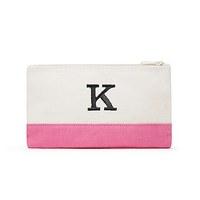 colourblock cosmetic bag hot pink