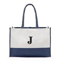 Colourblock Tote - Navy