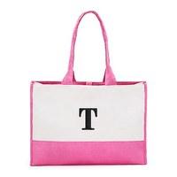 Colourblock Tote - Hot Pink