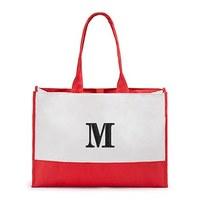 Colourblock Tote - Coral / Soft Red