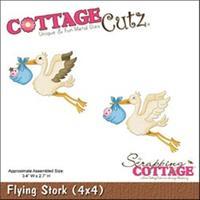 CottageCutz Die W/Foam -Flying Stork 264946