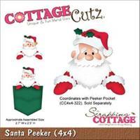 CottageCutz Die with Foam - Santa Peeker 262829