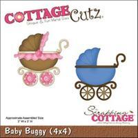 CottageCutz Die W/Foam -Baby Buggy 264944