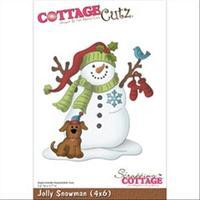 cottagecutz die with foam jolly snowman 273128
