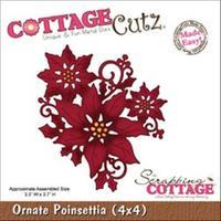 CottageCutz Die 4X4-Ornate Poinsettia Made Easy 261971