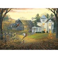 Country Crossing Pheasants (8x8 box) 1000pc Jigsaw Puzzle