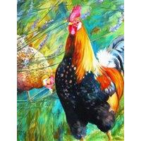 Cockerel & Hen 1000 Piece Jigsaw Puzzle