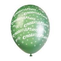 Congratulations Latex Balloons 5 Pack
